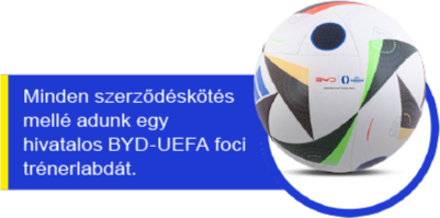 Ajándék UEFA foci trénerlabda